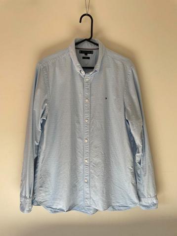 Tommy Hilfiger blouse slim fit lichtblauw maat XL beschikbaar voor biedingen