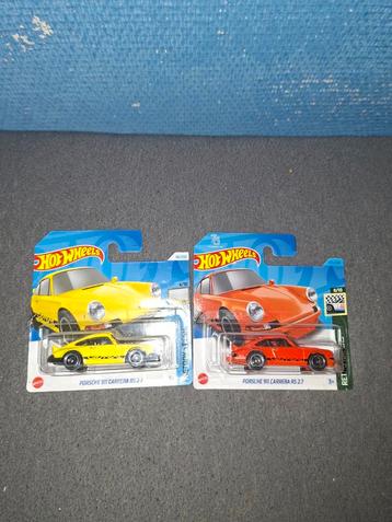 Hot Wheels Porsche 911 Carrera RS 2.7 - Oranje & Geel beschikbaar voor biedingen