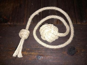 floss touw tug, leuk speeltje hennep hond pup incl verzenden beschikbaar voor biedingen