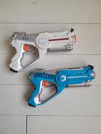 Lasergame pistolen wit en blauw, Ophalen of Verzenden, Gebruikt