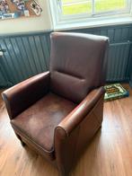 Leren stoel bruin, Huis en Inrichting, Fauteuils, Ophalen of Verzenden, Zo goed als nieuw, 75 tot 100 cm, 50 tot 75 cm