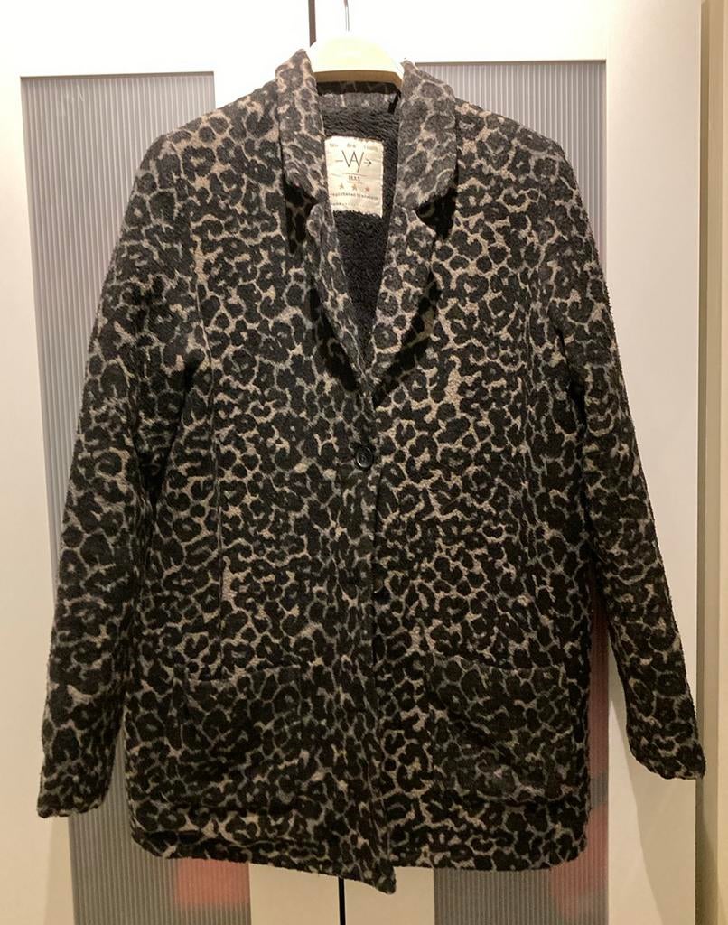 IKKS kwaliteit merk jas wolmix 40% wol teddy voering, maat L, Ophalen of Verzenden, Zo goed als nieuw, Maat 42/44 (L)