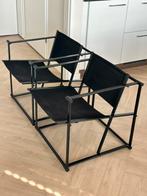 2 vintage kubus stoelen Radboud van Beekum voor Pastoe FM60, Ophalen, Gebruikt, Twee, Zwart