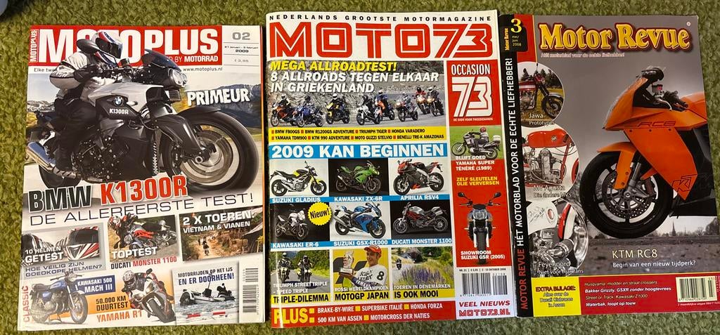 Motorbladen: MotoPlus, Moto73, Motor Revue, Boeken, Motoren, Ophalen of Verzenden, Gelezen, Algemeen