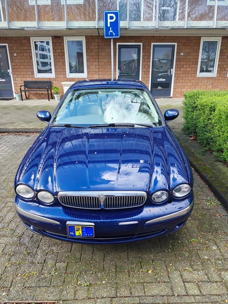 Unieke Jaguar 2.6 automaat, Auto's, Jaguar, Automaat, Beige, Blauw, Leder