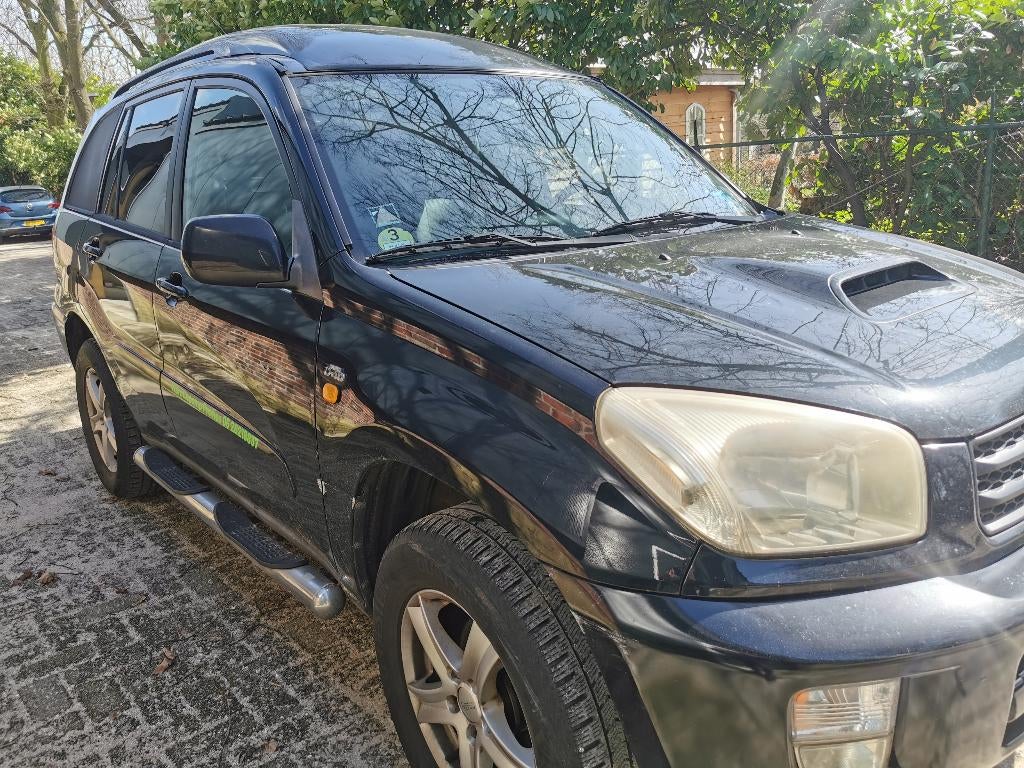 Toyota Rav4 2.0 D4-d VAN Linea Luna 4WD 2003, Auto's, 1995 cc, 4 cilinders, 2500 kg, Zwart