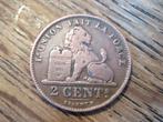 Belgie 2 Centimes 1905, Waals, koning Leopold II #383, Ophalen of Verzenden, Brons, Losse munt