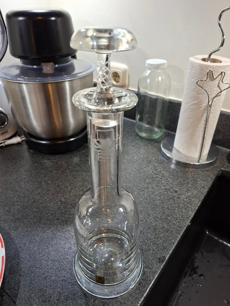 Te koop 5x mooie glazen karaf zie foto's, Antiek en Kunst, Ophalen