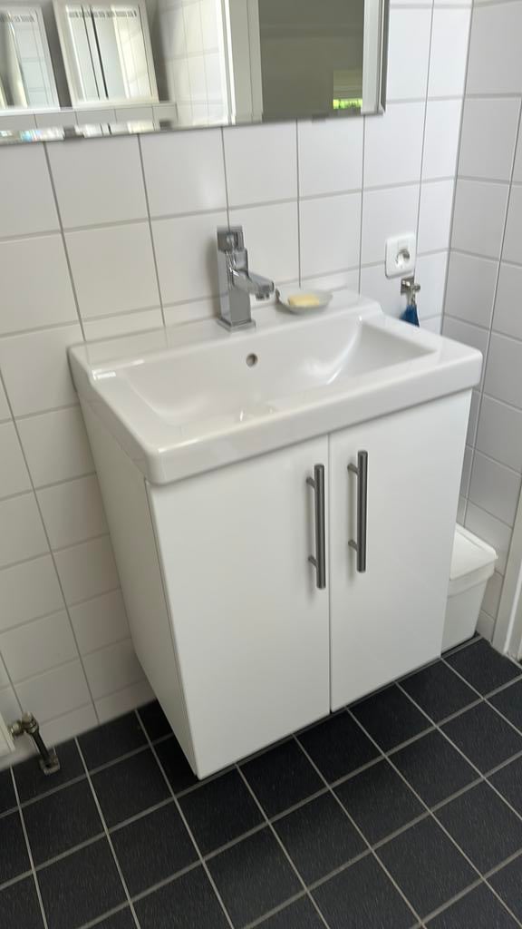 Badkamerkast met spiegel, Ophalen, (Half)hoge kast, Minder dan 50 cm, Zo goed als nieuw