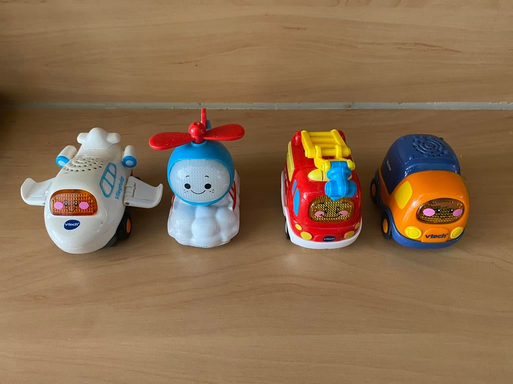 Vtech Toet Toet Auto's Voertuigen - Set van 4, Ophalen of Verzenden, Gebruikt