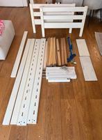 Flexa half hoogslaper wit met ridder/prinses accessoires, 85 tot 100 cm, Gebruikt, Ophalen of Verzenden, Hoogslaper of Stapelbed