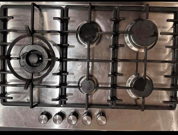 IKEA ELDSLÅGA 5-pits gastoestel - RVS inbouwmodel, Witgoed en Apparatuur, Fornuizen, Ophalen