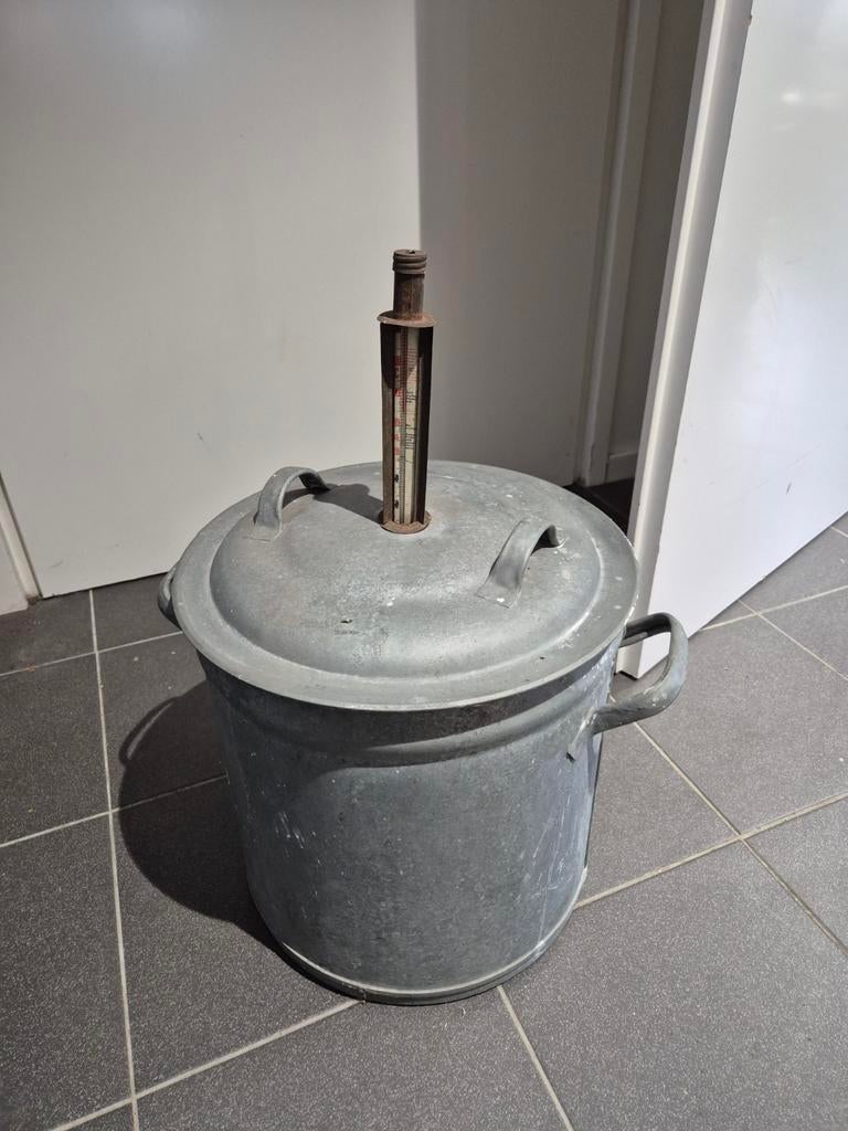 Weckketel met thermometer vintage, Ophalen, Onbekend, Onbekend, Onbekend