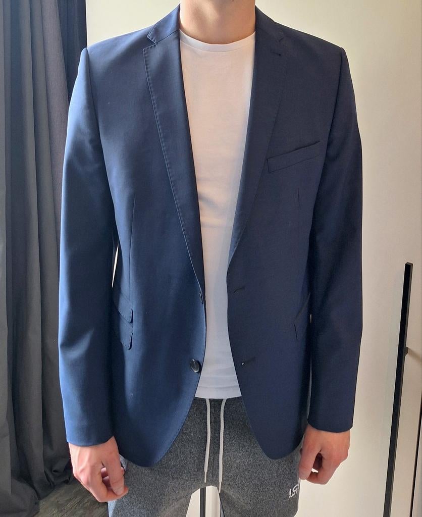 Kain Blauw Colbert Maat 52/54, Kleding | Heren, Kostuums en Colberts, Maat 52/54 (L), Blauw, Ophalen of Verzenden, Zo goed als nieuw