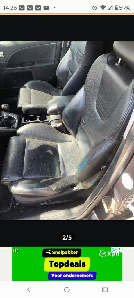 Gezocht bestuurdersstoel ford mondeo st220, Auto-onderdelen, Ophalen of Verzenden, Gebruikt, Ford