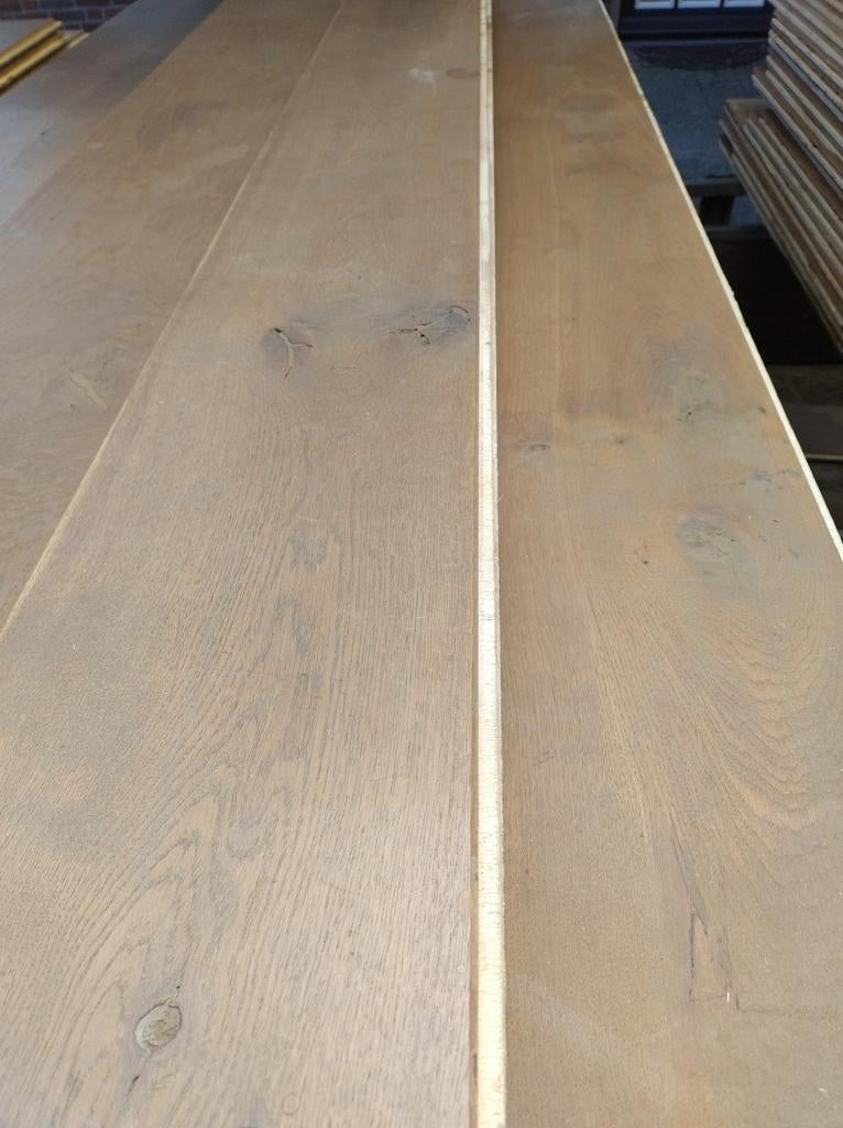 40 m2 rustieke eiken multiplex vloer, Overige materialen, Gebruikt, Ophalen of Verzenden, 10 m² of meer