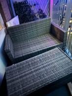 Compacte loungeset voor balkon - gebruikt!, Tuin en Terras, Tuinsets en Loungesets, 2 zitplaatsen, Gebruikt, Ophalen of Verzenden
