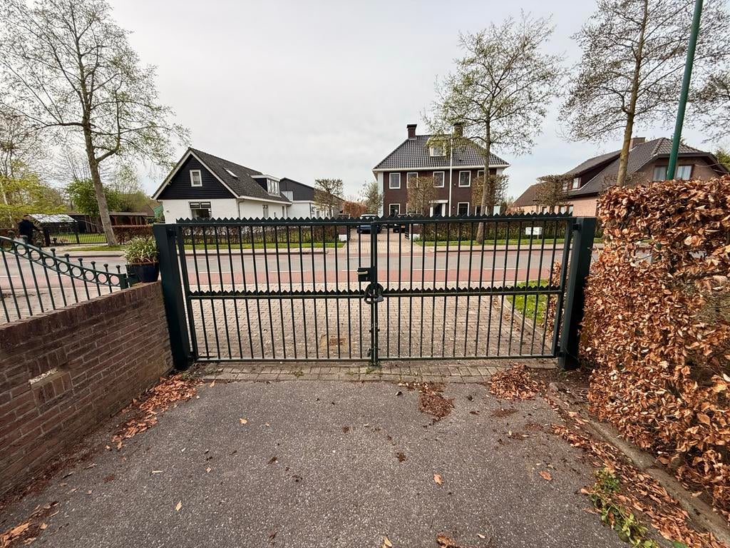 Dubbel toegangshek, Tuin en Terras, Tuinhekken en Hekwerk, Ophalen, Met poort, Gebruikt, Tuinhek