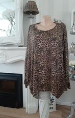 Mooi panterprint shirt maat 50-52 vleermuis mouw, Ophalen of Verzenden, Nieuw, Shirt of Top