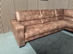 GRATIS LEVERING Hoekbank Bruin 285x285 GEREINIGD, 250 tot 300 cm, Hoekbank, Ophalen of Verzenden, Zo goed als nieuw