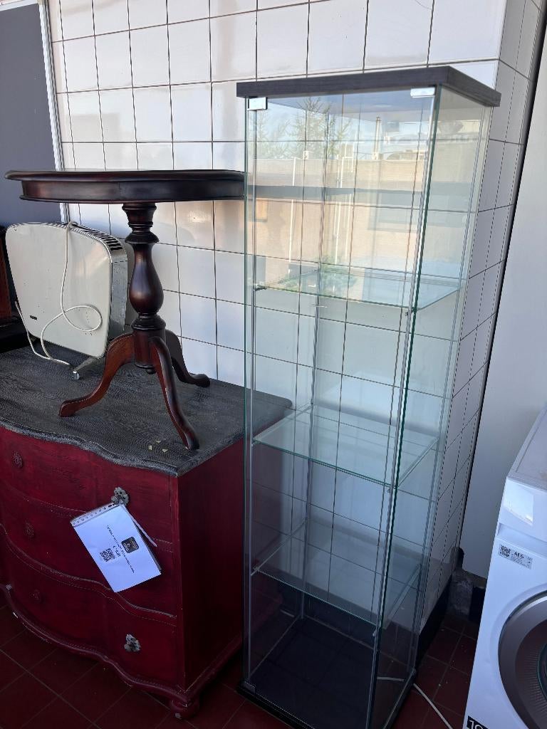 Glazen Vitrinekast Showcase Displaykast, Ophalen, Glas, 150 tot 200 cm, 25 tot 50 cm