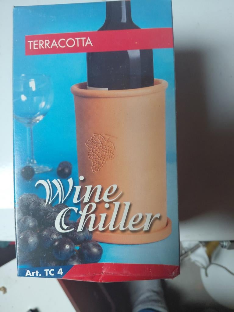 Terracotta Wijnkoeler - Houdt Wijn Perfect Koel, Overige materialen, Nieuw, Ophalen of Verzenden, Minder dan 5 flessen