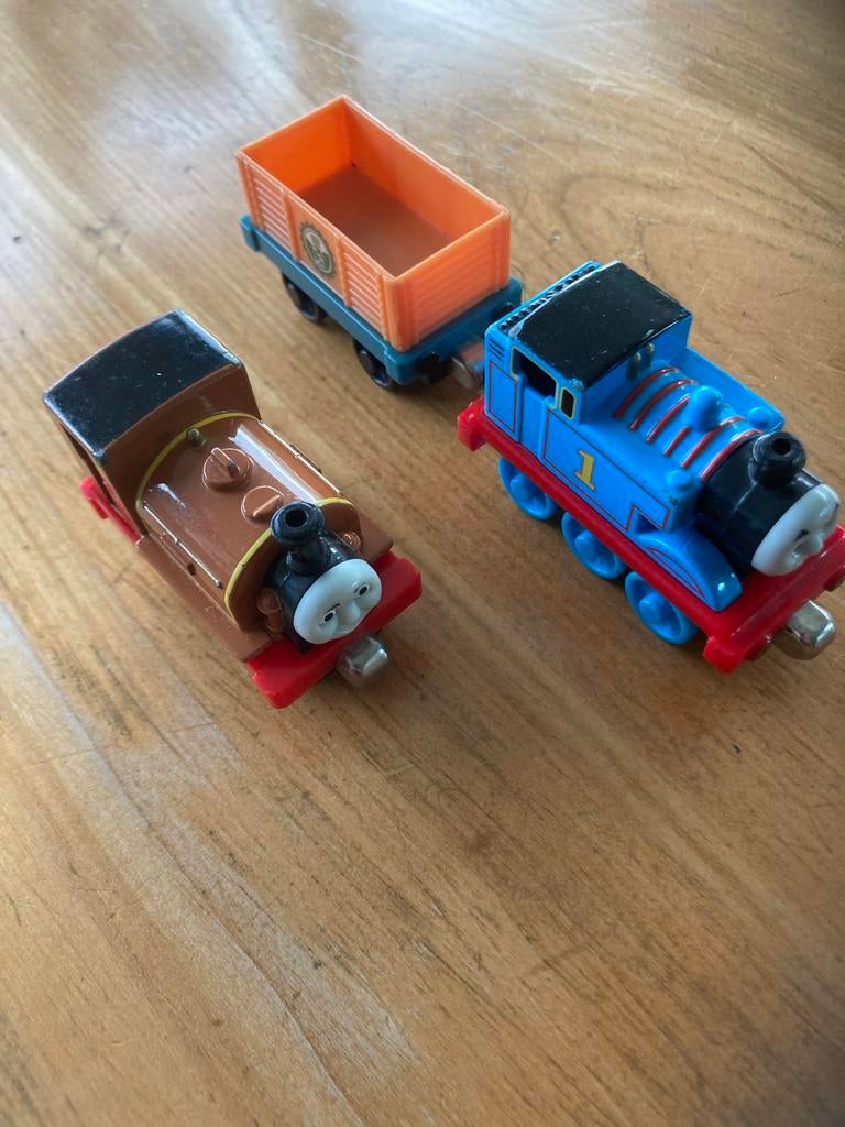 Thomas de Trein en Duke locomotieven met wagon, Kinderen en Baby's, Speelgoed | Overig, Ophalen of Verzenden, Gebruikt, Jongen of Meisje