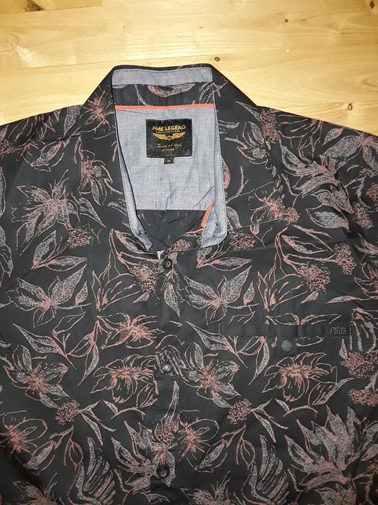 Zwarte PME Legend blouse met korte mouwen mt XL, Kleding | Heren, Zwart, Ophalen of Verzenden, Zo goed als nieuw, Pme Legend