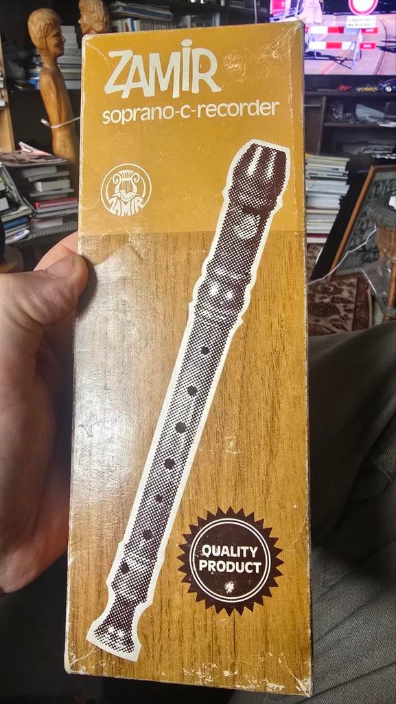 Prachtige Vintage Zamir Houten Sopraanblokfluit (C), Muziek en Instrumenten, Blaasinstrumenten | Blokfluiten, Ophalen of Verzenden