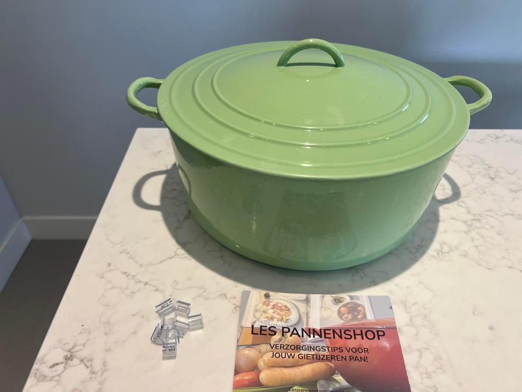 Heel Zeldaam: Le Creuset braadpan 32 cm Vintage Florentine, Huis en Inrichting, Gietijzer, Ophalen of Verzenden, Zo goed als nieuw