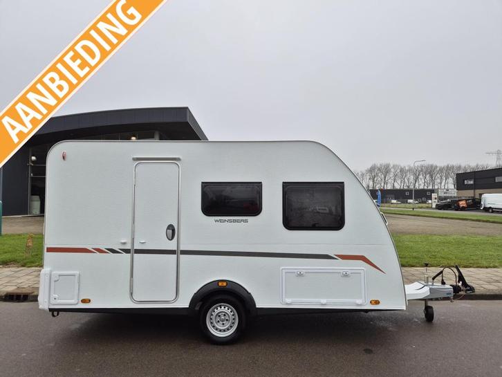 Weinsberg CaraCito 390 QD Airco en Voortent -2025-, Caravans en Kamperen, Caravans, Bedrijf, tot en met 4, 750 - 1000 kg, Treinzit