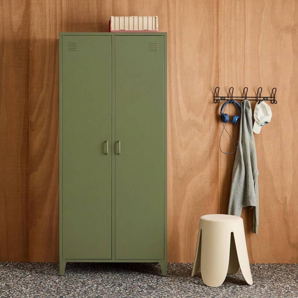 Groene lockerkast metaal stoer jongen - nieuw 180 x 80, Huis en Inrichting, Nieuw, 150 tot 200 cm, 25 tot 50 cm, 50 tot 100 cm