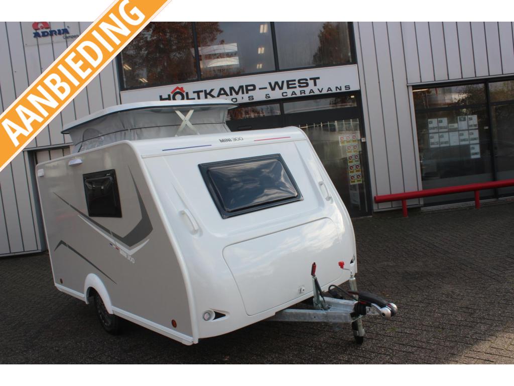 Trigano Mini Silver 300 MODEL 2025 AANBIEDING!, Caravans en Kamperen, Caravans, Bedrijf, tot en met 2, 500 - 750 kg, Standaardzit