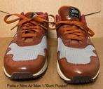Patta x Nike Air Max 1 "Dark Russet" Maat 44, Kleding | Heren, Schoenen, Bruin, Nike Air, Ophalen of Verzenden, Sneakers of Gympen