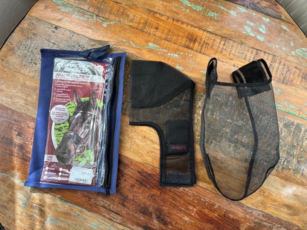 Neusnetje LeMieux Comfort 2-Pack Zwart maat L / Full, Dieren en Toebehoren, Ophalen of Verzenden, Zo goed als nieuw