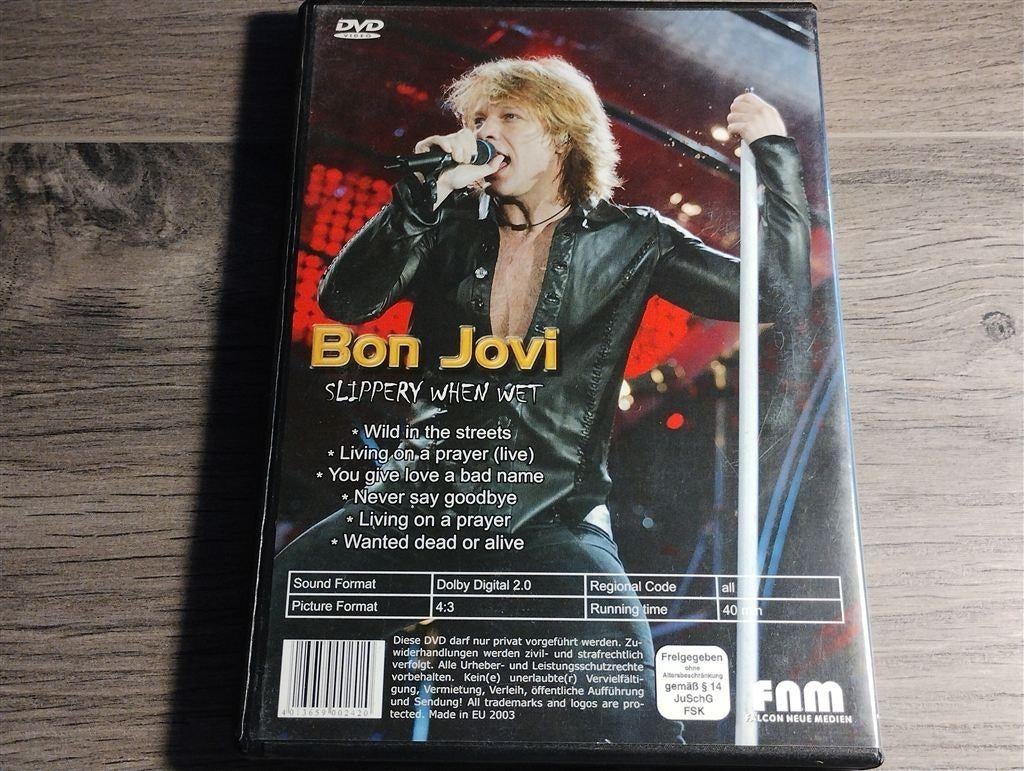 Bon Jovi - Slippery When Wet [DVD], Alle leeftijden, Ophalen of Verzenden, Zo goed als nieuw