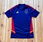 Ajax Adidas Trainings Shirt heren - Blauw / Rood - Small, Blauw, Ophalen of Verzenden, Zo goed als nieuw, Adidas