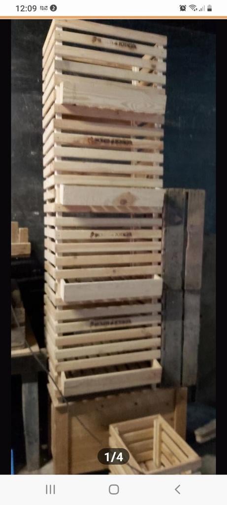 Grote aardappel houten kratten ., Doe-het-zelf en Verbouw, Kratten en Dozen, Ophalen, Krat
