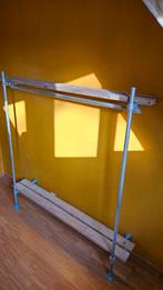 Kledingrek van steigerhout met industriële buizen - groot, Ophalen, Zo goed als nieuw