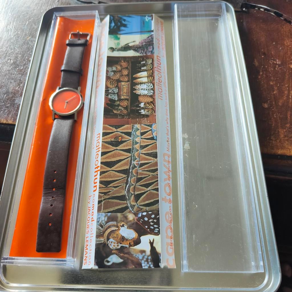 Collection van Jacques Lemans, ontworpen door de beroemde ar, Ophalen of Verzenden, Zo goed als nieuw, Leer, Overige merken