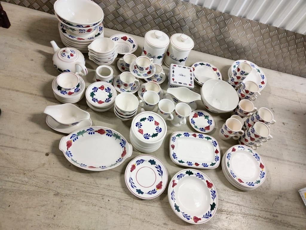 Grote partij servies BoerenBond | BoerenBont, Ophalen of Verzenden, Zo goed als nieuw, Glas, Overige stijlen