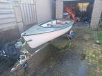 4m Polyester Motorboot met 5pk Yamaha en Trailer, Ophalen, Gebruikt