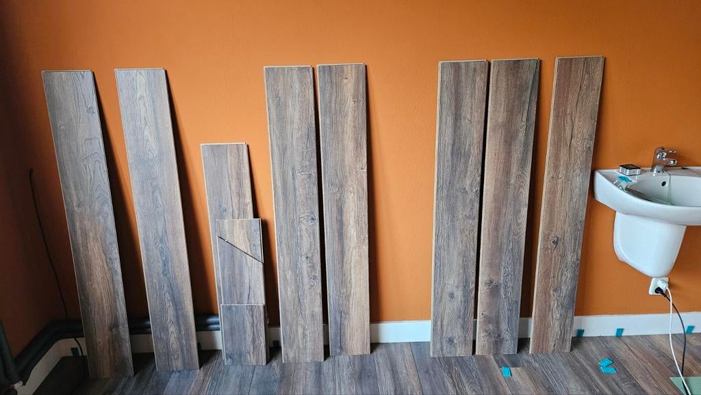 Lundia rustiek laminaat, ondervloer en laminaatset wolfcraft, Ophalen, 50 tot 150 cm, Nieuw, 10 m² of meer