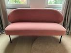 Bankje roze velours, Ophalen, Gebruikt, Tweepersoons, 75 tot 100 cm