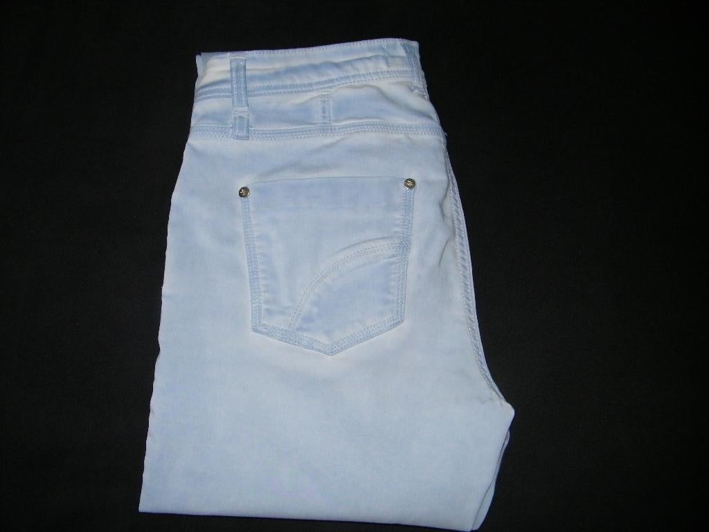 Lichte lange broek van Nickjean maat 38, Kleding | Dames, Broeken en Pantalons, Maat 38/40 (M), Blauw, Ophalen of Verzenden, Lang