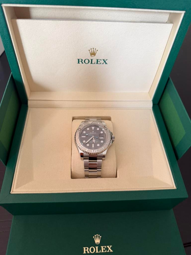 Rolex Yachtmatser Rhodium dial (2026, Ophalen, Zo goed als nieuw, Staal, Rolex