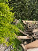 Oude platen en hout, gratis, Doe-het-zelf en Verbouw, Hout en Planken, Ophalen, Gebruikt, 50 mm of meer, Balk