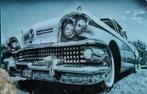 FIFTIES SIXTIES GLASSCHILDERIJEN AMERIKAANSE AUTO'S, Ophalen, Nieuw, Minder dan 100 cm, Rechthoekig