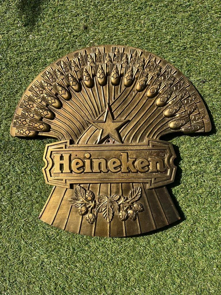 Heineken bord, Ophalen, Gebruikt, Reclamebord, Plaat of Schild, Heineken