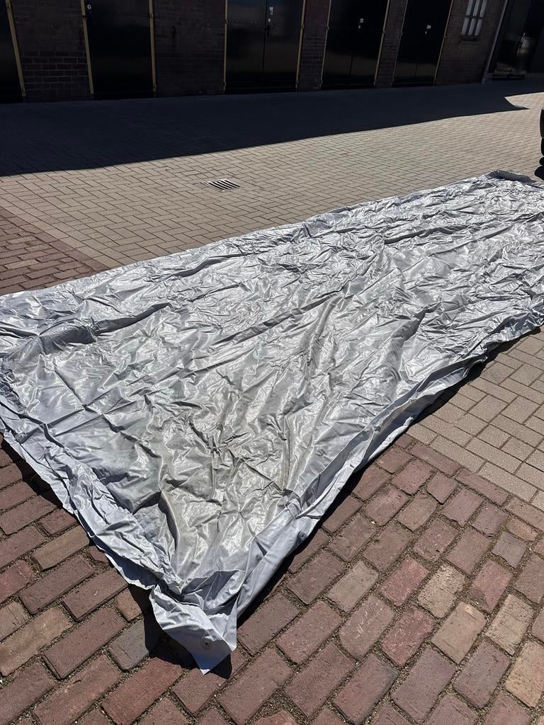Air grondzeil met opblaasbare rand, Caravans en Kamperen, Kampeeraccessoires, Ophalen, Gebruikt